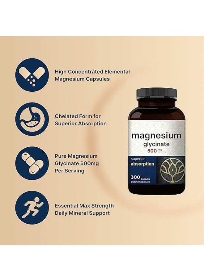 Naturebell Complex Magnesium Capsules | 500mg High-Energy Formula, 10 Active Magnesium Formulations, 300 Capsules - Image 5